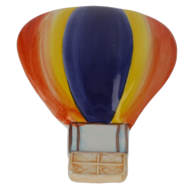 PLACCA A MURO MONGOLFIERA IN CERAMICA