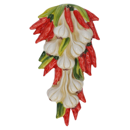 PLACCA A MURO AGLIO PEPERONCINO IN CERAMICA