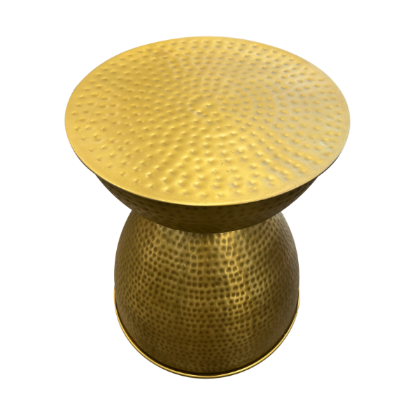 TAVOLO GOLD DECORATIVO IN METALLO