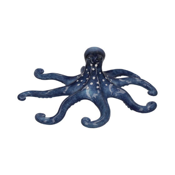 POLIPO DECORATIVO IN CERAMICA DIPINTO A MANO