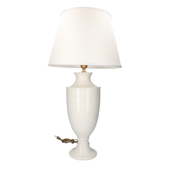 LAMPADA BIANCA IN CERAMICA SENZA PARALUME