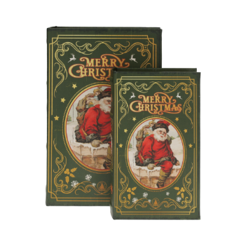 COPPIA DI SCATOLE MERRY CHRISTMAS