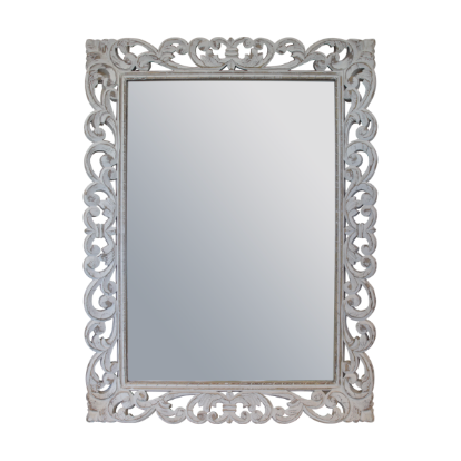 SPECCHIO DECORATIVO IN LEGNO