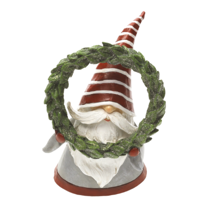 GNOMO CON CORONA NATALIZIO