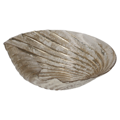 PIATTO IN VETRO CONCHIGLIA