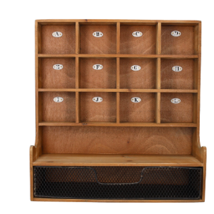 CASELLARIO PORTAOGGETTI IN LEGNO