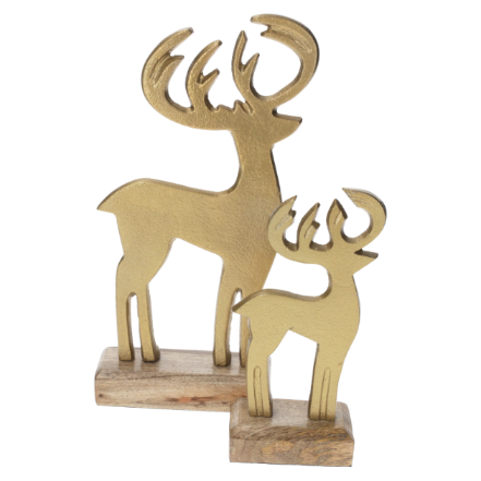 COPPIA CERVI DECORATIVI