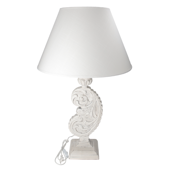 LAMPADA FAGIOLO BIANCO CON PARALUME