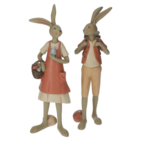 COPPIA CONIGLI PASQUALI