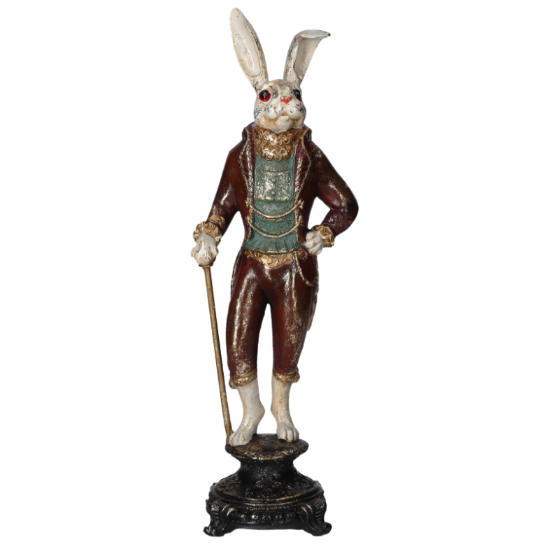 CONIGLIO DECORATIVO IN RESINA