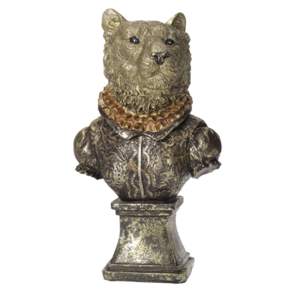 BUSTO DI LUPO IN RESINA