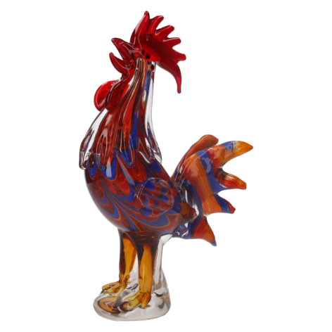 GALLO DECORATIVO IN VETRO