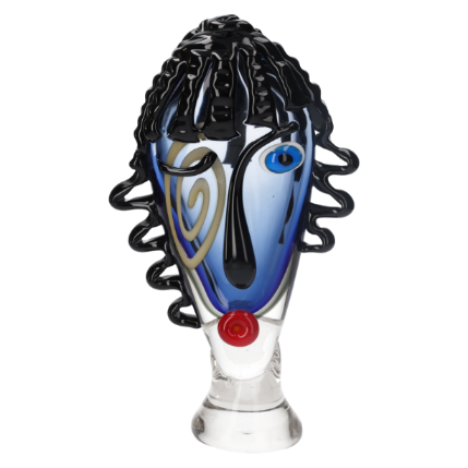 TESTA PICASSO DECORATIVA IN VETRO