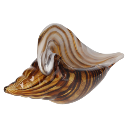 CONCHIGLIA DECORATIVA IN VETRO