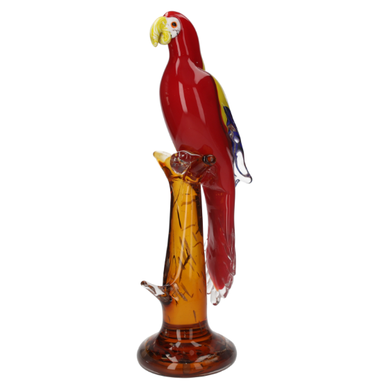 PAPPAGALLO DECORATIVO IN VETRO