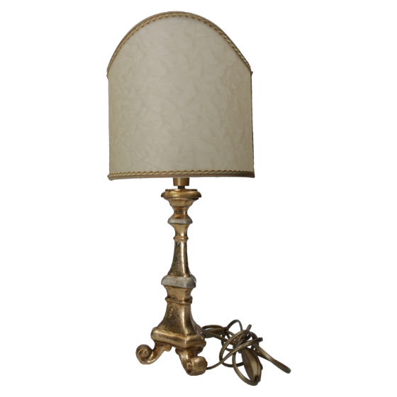 LAMPADA DORATA PICCOLA CON PARALUME