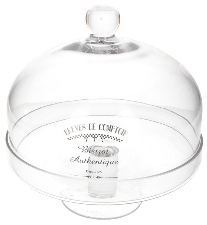 ALZATA PER TORTA IN VETRO CON COPERCHIO