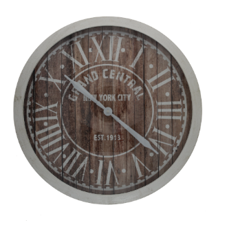 OROLOGIO TONDO BIANCO GRAND CENTRAL