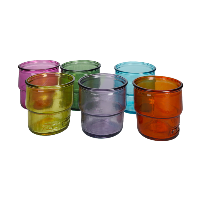 SET 6 BICCHIERI IN VETRO