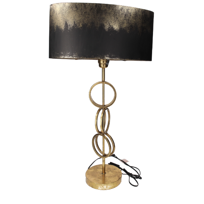 LAMPADA ANELLI DECORATIVA CON PARALUME