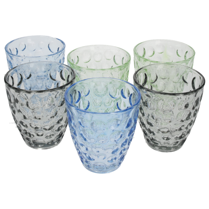 SET DI BICCHIERI IN VETRO