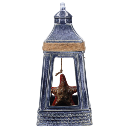 LANTERNA DECORATIVA IN CERAMICA