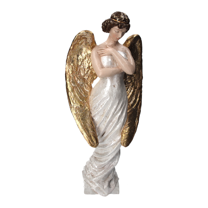 DONNA ALATA VESTE BIANCA