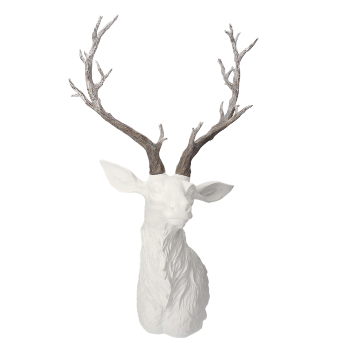 CERVO MEZZO BUSTO BIANCO