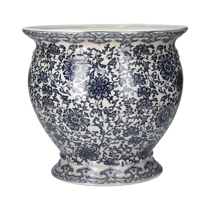 CASPO' FIORI BLU IN CERAMICA