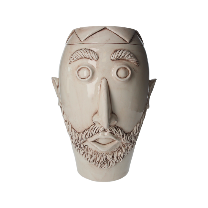 VASO TESTA UOMO IN CERAMICA