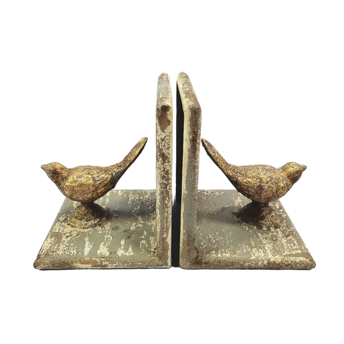 COPPIA DI FERMALIBRI DECORATIVI