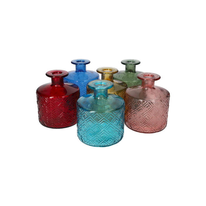 SET 6 BOCCETTE COLORATE IN VETRO