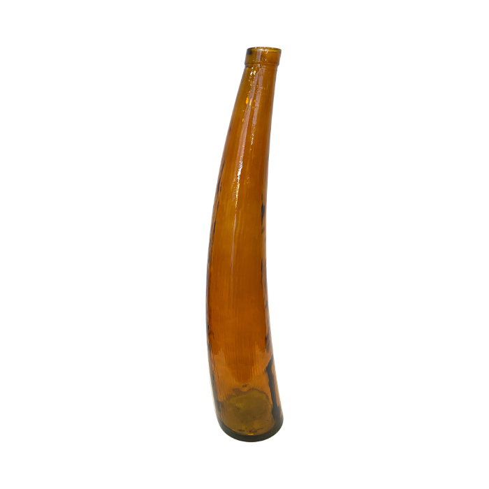 VASO VELA DECORATIVO GRANDE IN VETRO