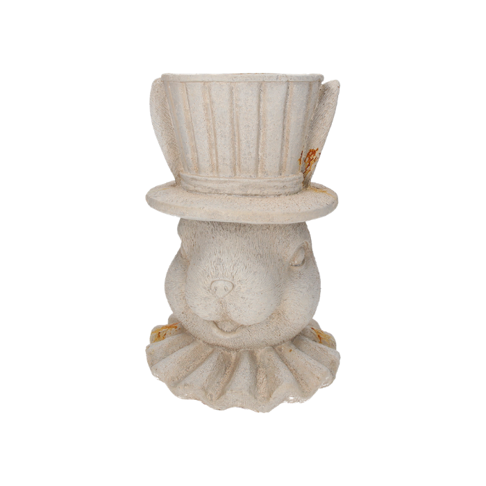CONIGLIO CON CAPPELLO PORTA VASO