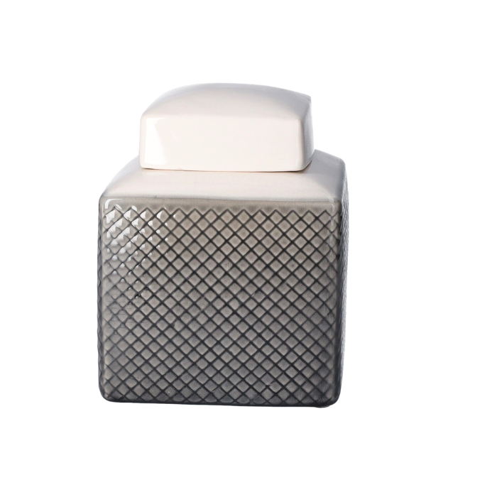 POTICHE DECORATIVA QUADRATA