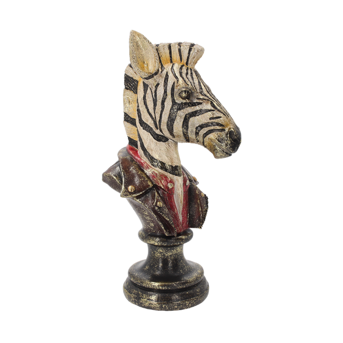 ZEBRA SU PIEDISTALLO IN RESINA