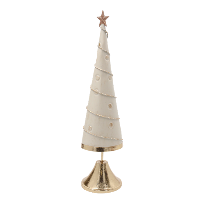 ALBERO DI NATALE BIANCO/ORO