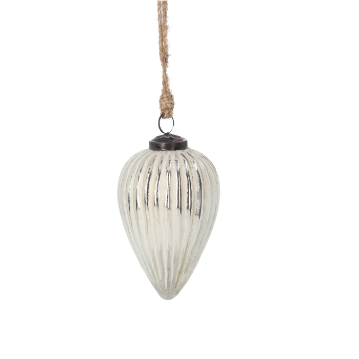 GOCCIA NATALIZIA BIANCO/SILVER PICCOLA