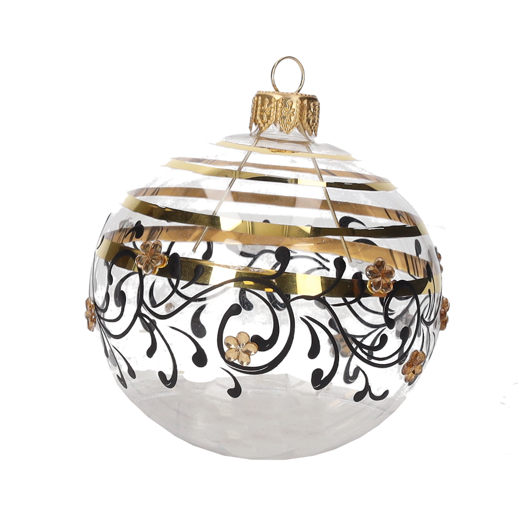 SET PALLINE IN VETRO TRASPARENTE