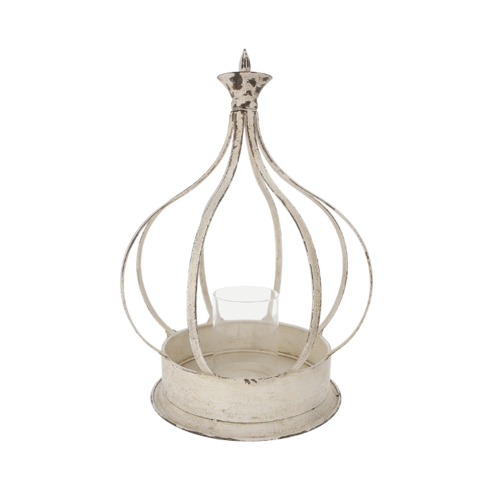 CORONA PORTA CANDELE DECORATIVA