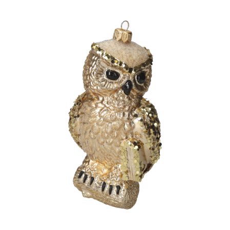 PALLINA GUFO IN VETRO