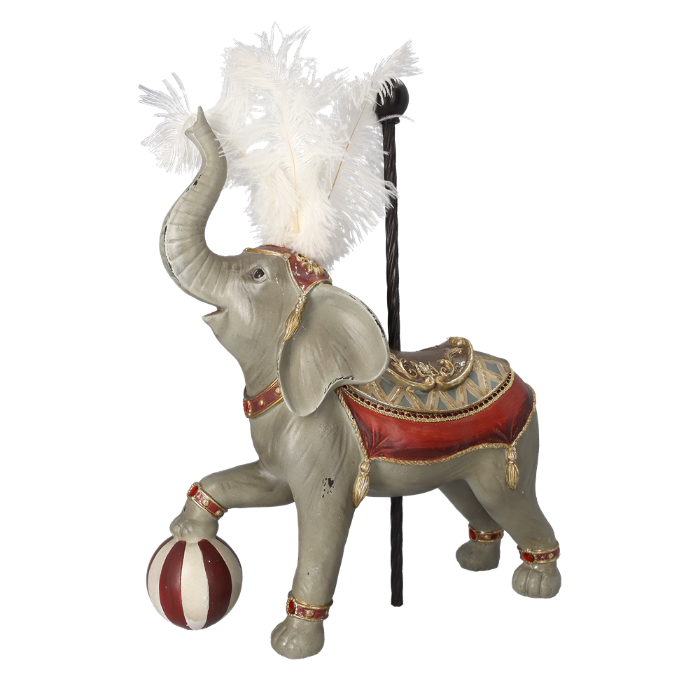 ELEFANTE GIOSTRA IN RESINA