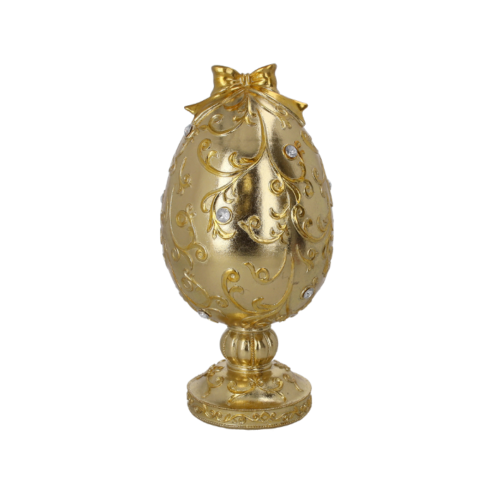 UOVA GOLD DECORATIVO IN RESINA
