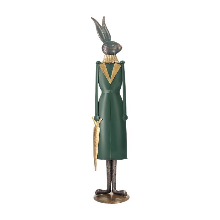 CONIGLIETTO DECORATIVO IN LATTA