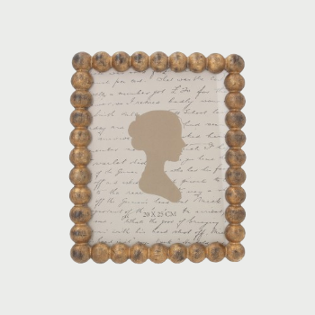 PORTA FOTO CON SFERE DORATE