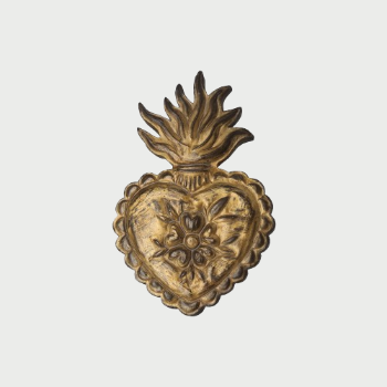 DECORAZIONE A FORMA DI CUORE ORO ANTIK