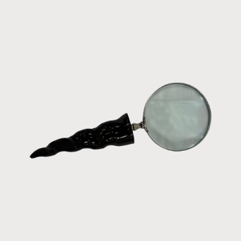 LENTE DECORATIVO CON MANICO NERO