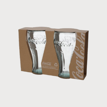 COPPIA DI BICCHIERI IN VETRO RICICLATO