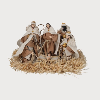 DECORAZIONE A FORMA DI NATIVITA' CON LED