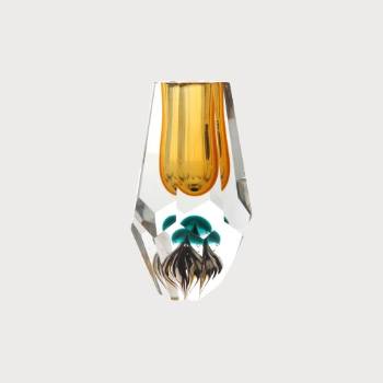 VASO DIAMANTE CON SFONDO GIALLO